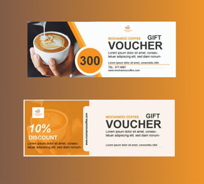 A Kuponji project featuring sample voucher design for coffee shops