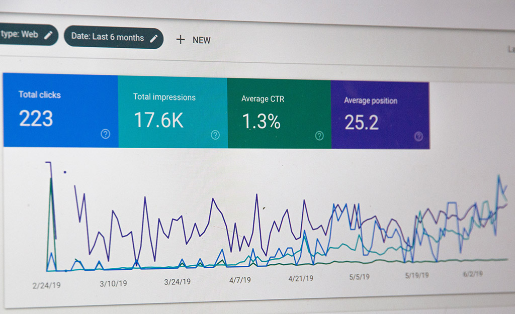 Charts and numbers that show SEO performance | Manage SEO like a Pro with Shizzle Marketing
